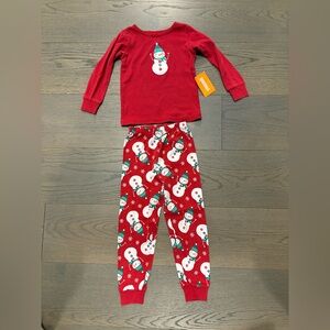 Gymboree girls red Santa cotton pj set 4T NWT retail $54